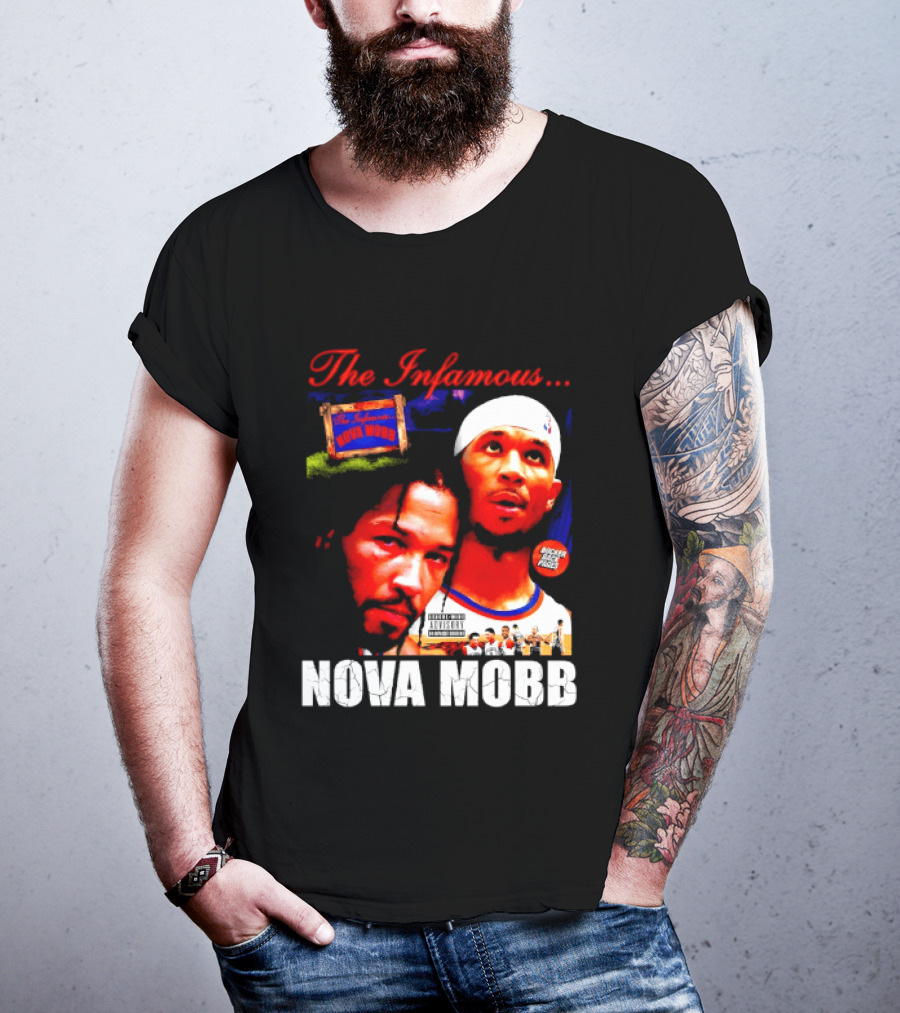 Josh Hart Jalen Brunson The Infamous Nova Mobb New York Knicks NBA 2026 T-Shirt