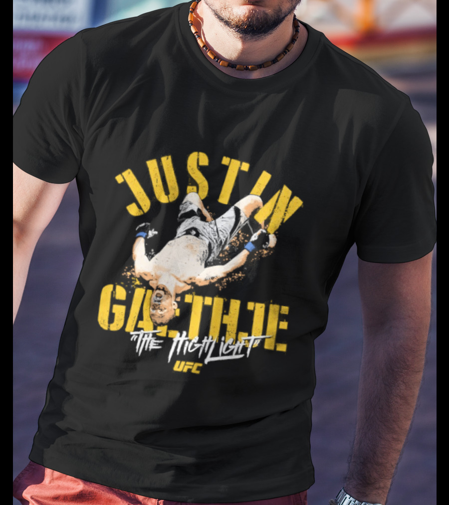 Justin Gaethje The Highlight Fighter Action Pose T-Shirt
