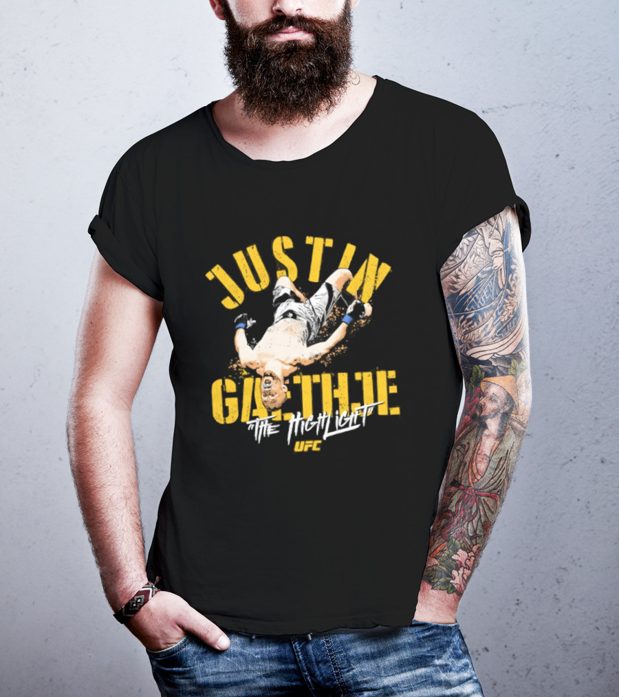 Justin Gaethje The Highlight Fighter Action Pose T-Shirt
