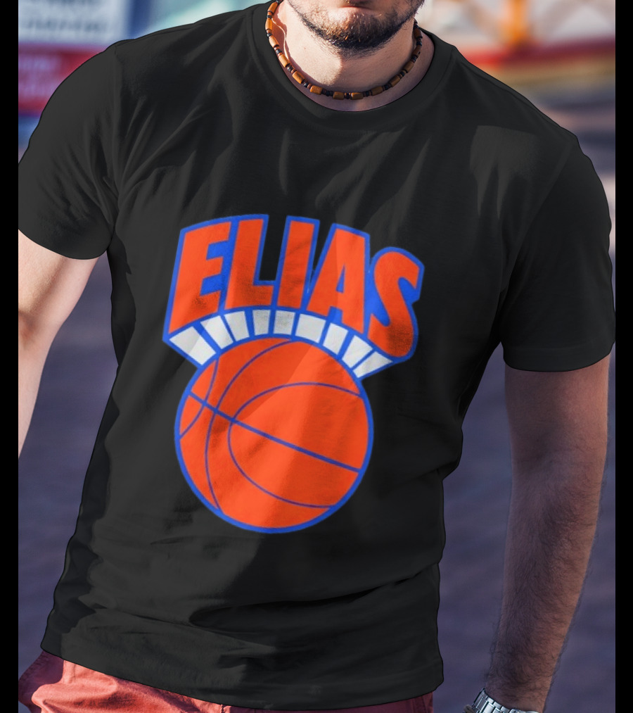 Elias Knickerbocker New York Knicks Basketball T-Shirt