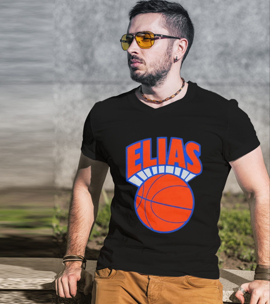 Elias Knickerbocker New York Knicks Basketball T-Shirt