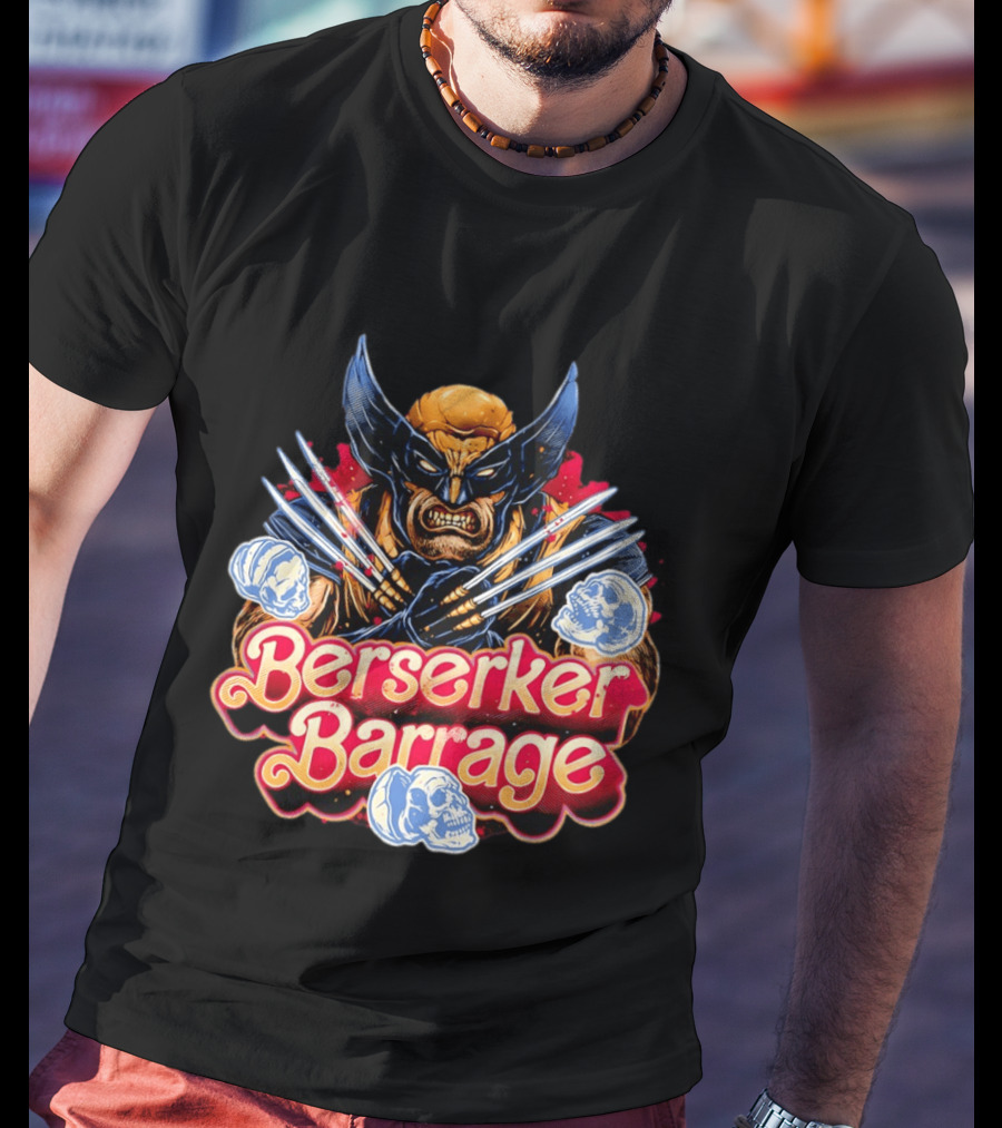 Berserker Barrage Wolverine Claw Attack Mode T-Shirt