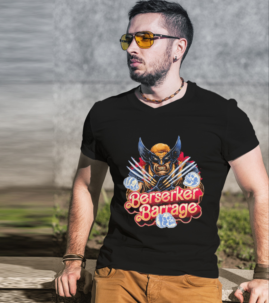 Berserker Barrage Wolverine Claw Attack Mode T-Shirt