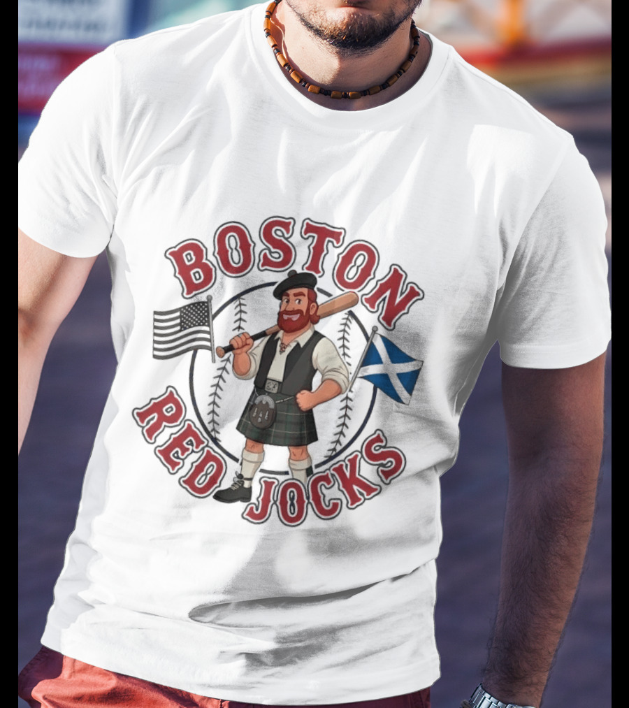 Boston Red Sox Scottish Heritage Baseball T-Shirt