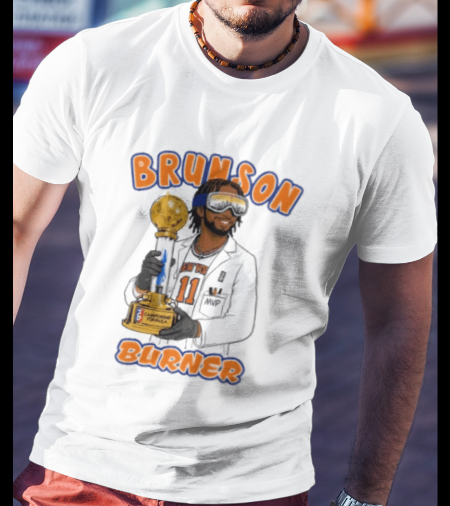 Brunson Burner Jalen Brunson New York Knicks Championship Formula T-Shirt