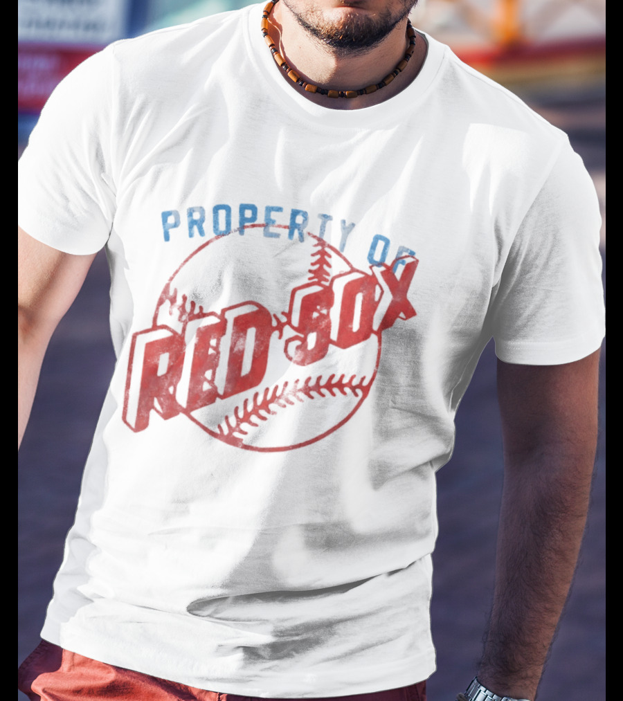 Property Of Boston Red Sox Cooperstown Baseball Classic Red Sox XXL T-Shirt