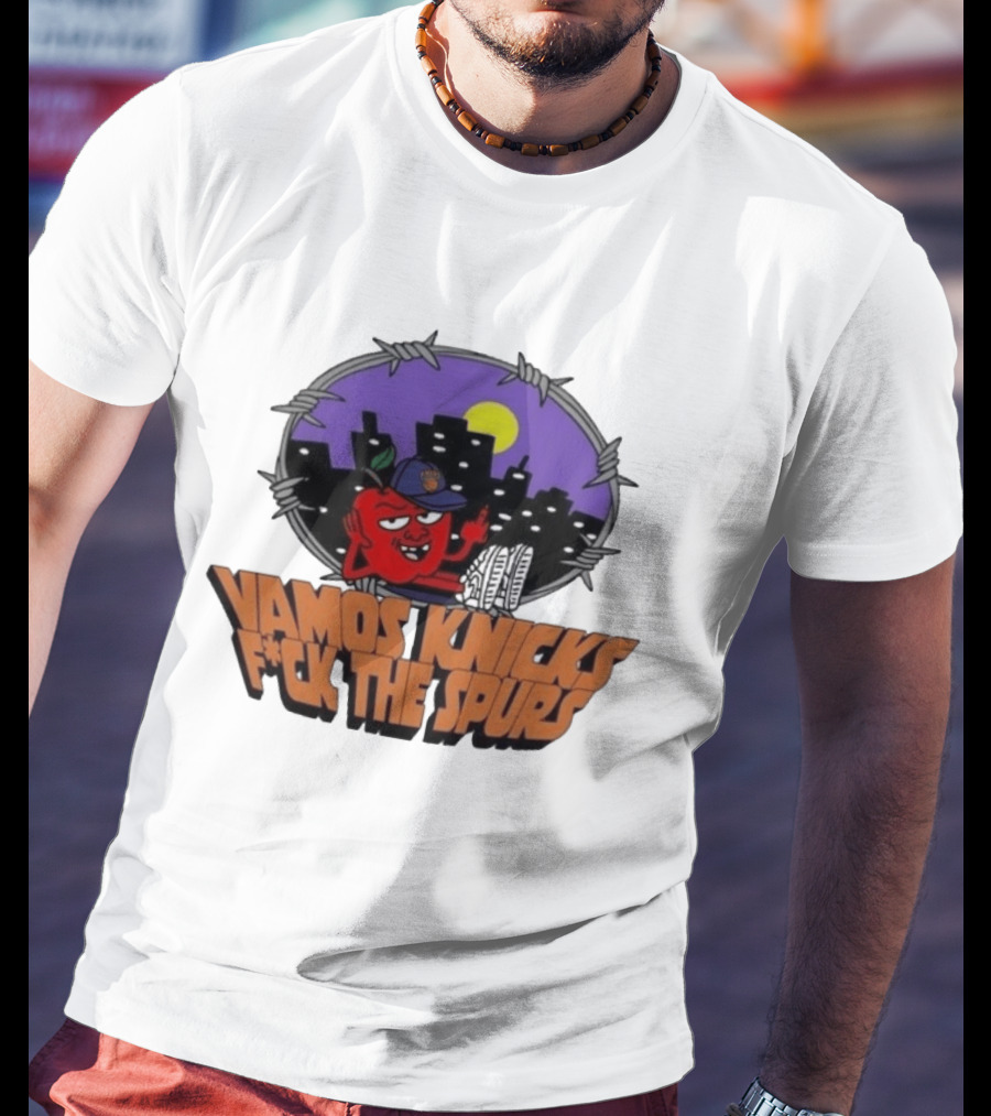 Vamos Knicks F*ck The Spurs New York City Basketball Fan T-Shirt