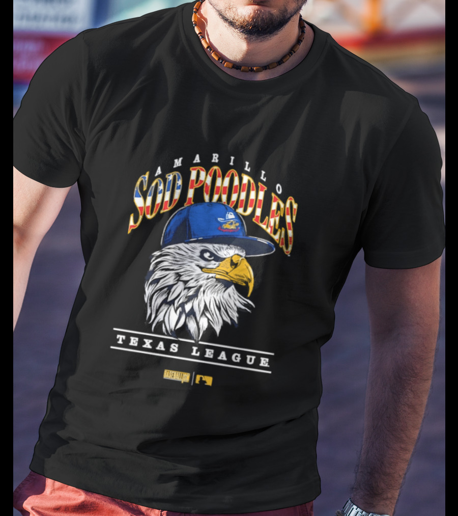 Amarillo Sod Poodles Eagle Texas League Baseballism T-Shirt