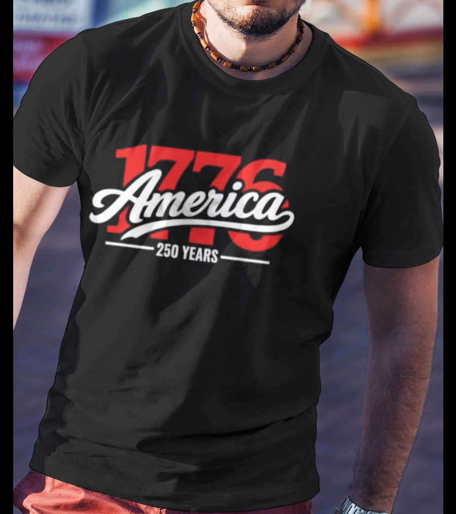 America 1776 250 Years Chicago Cubs Baseball T-Shirt