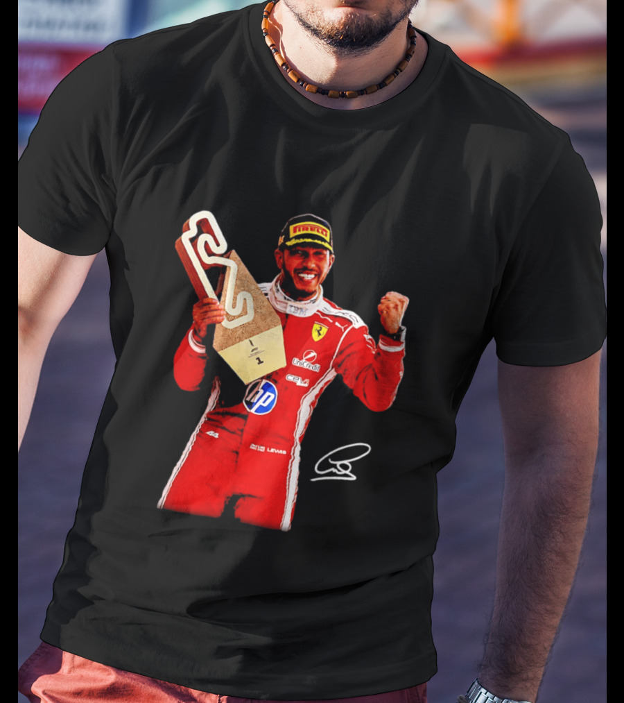 Lewis Hamilton Ferrari Racing Champion Pirelli Winner Remember Who You Are T-Shirt