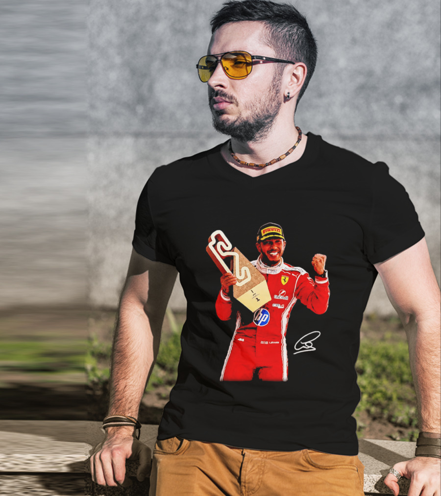 Lewis Hamilton Ferrari Racing Champion Pirelli Winner Remember Who You Are T-Shirt