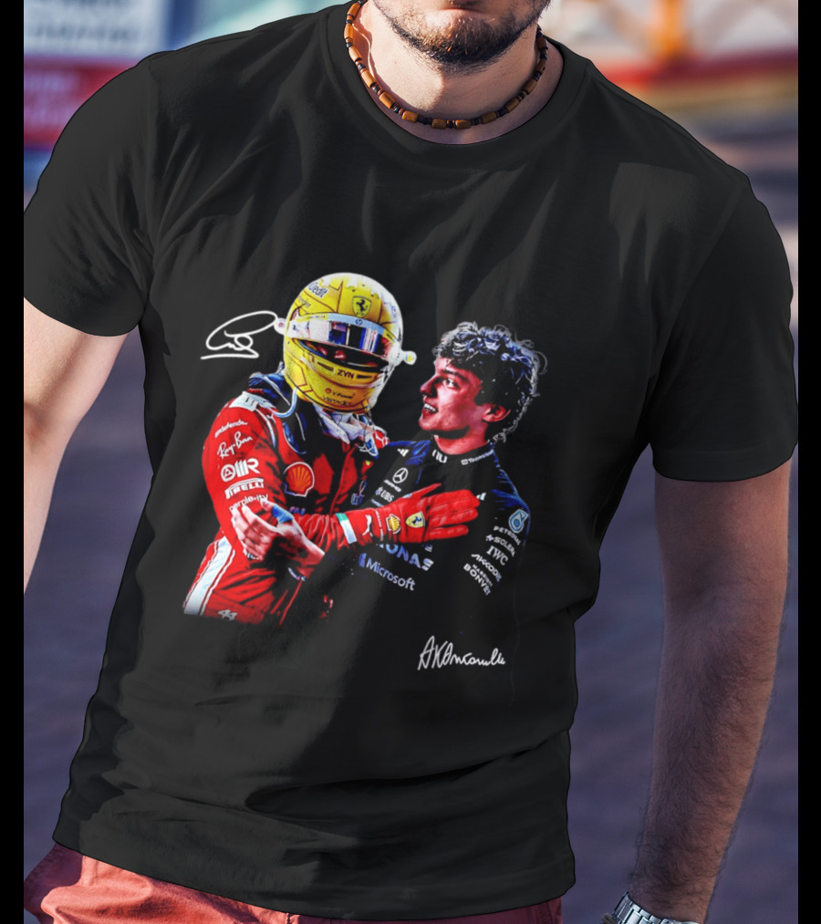 Ferrari Shell Mercedes Petronas Racing Embrace ZYN Microsoft T-Shirt