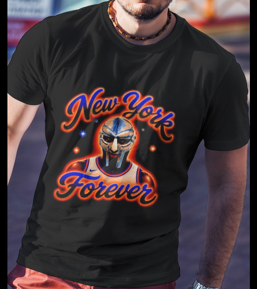 New York Knicks MF DOOM Mask Forever T-Shirt