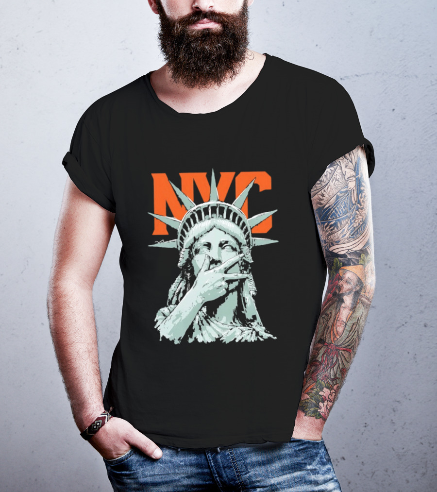 NYC Statue Of Liberty Meme 2026 World Champs T-Shirt