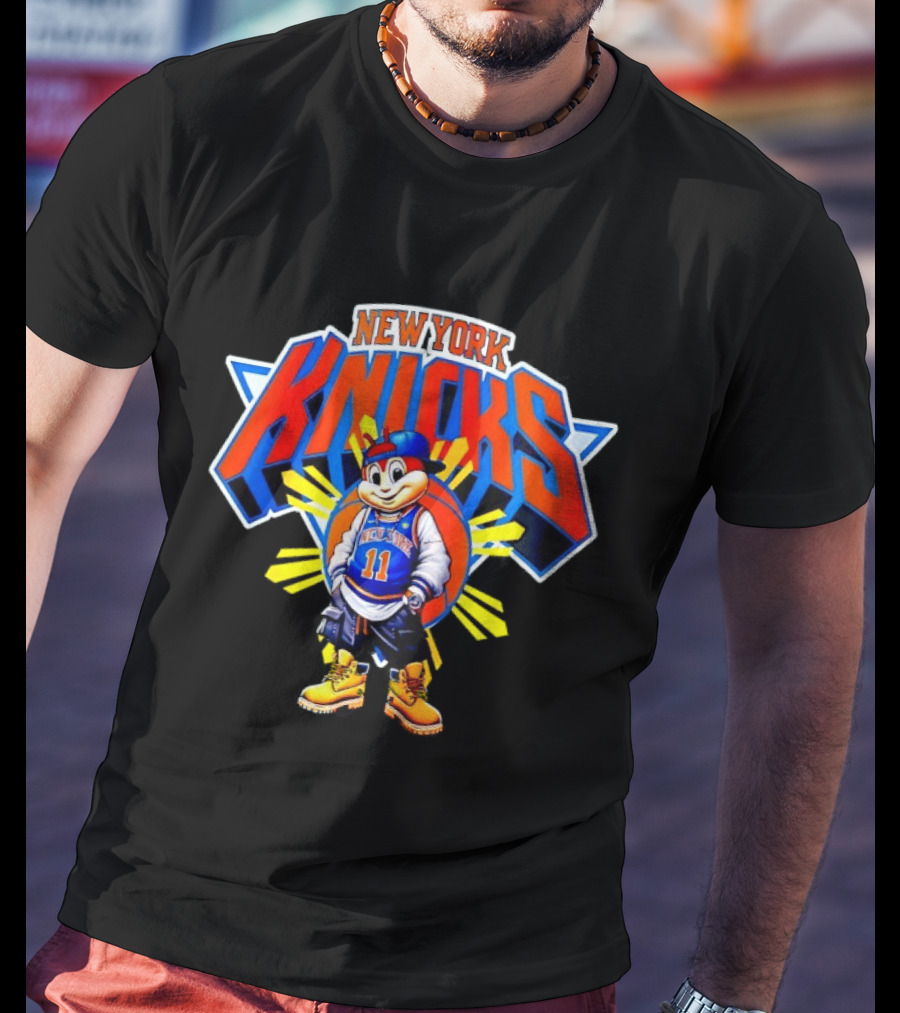 New York Knicks Jollibee Jalen Brunson Basketball Collaboration T-Shirt