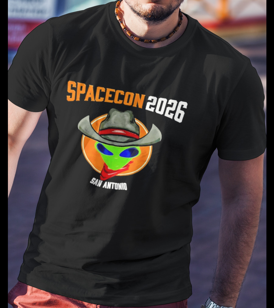 Spacecon 2026 San Antonio Alien Cowboy T-Shirt