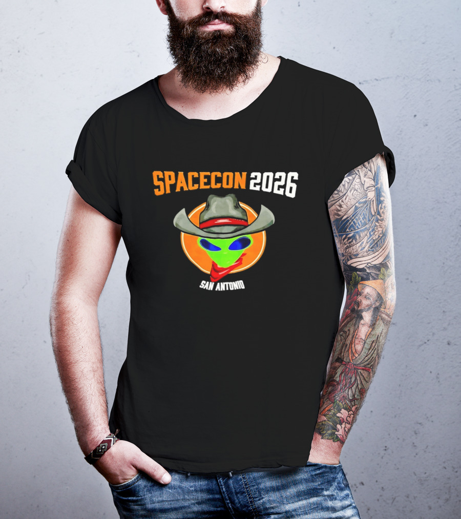 Spacecon 2026 San Antonio Alien Cowboy T-Shirt