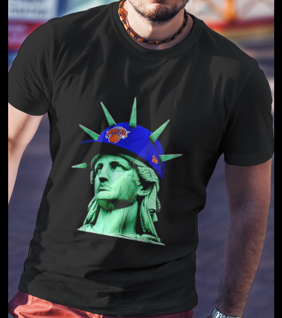 Statue Of Liberty New York Knicks Hat T-Shirt