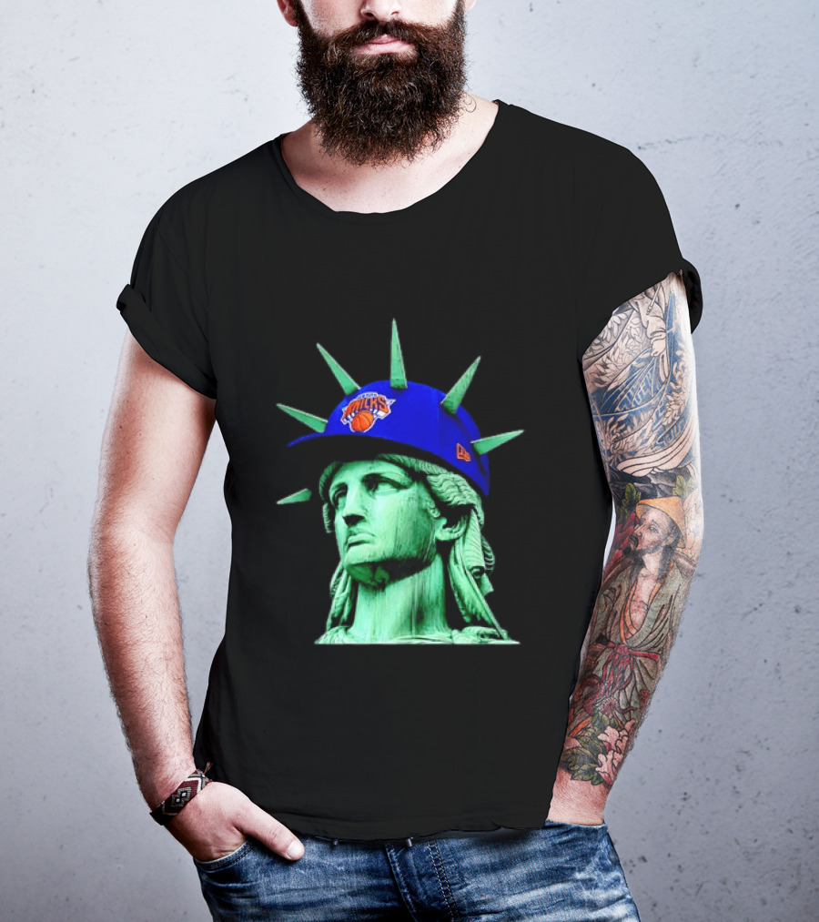 Statue Of Liberty New York Knicks Hat T-Shirt