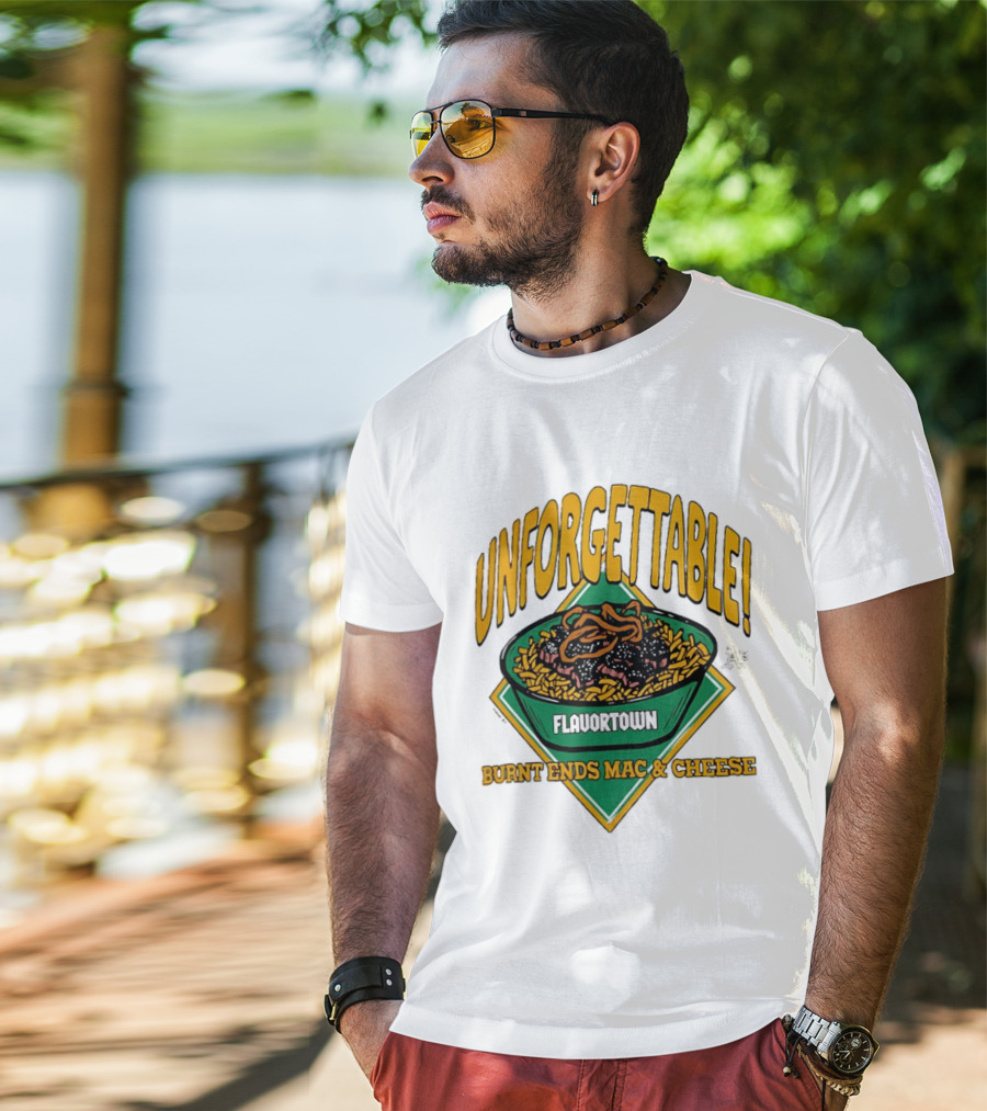 Unforgettable Flavortown Burnt Ends Mac & Cheese T-Shirt