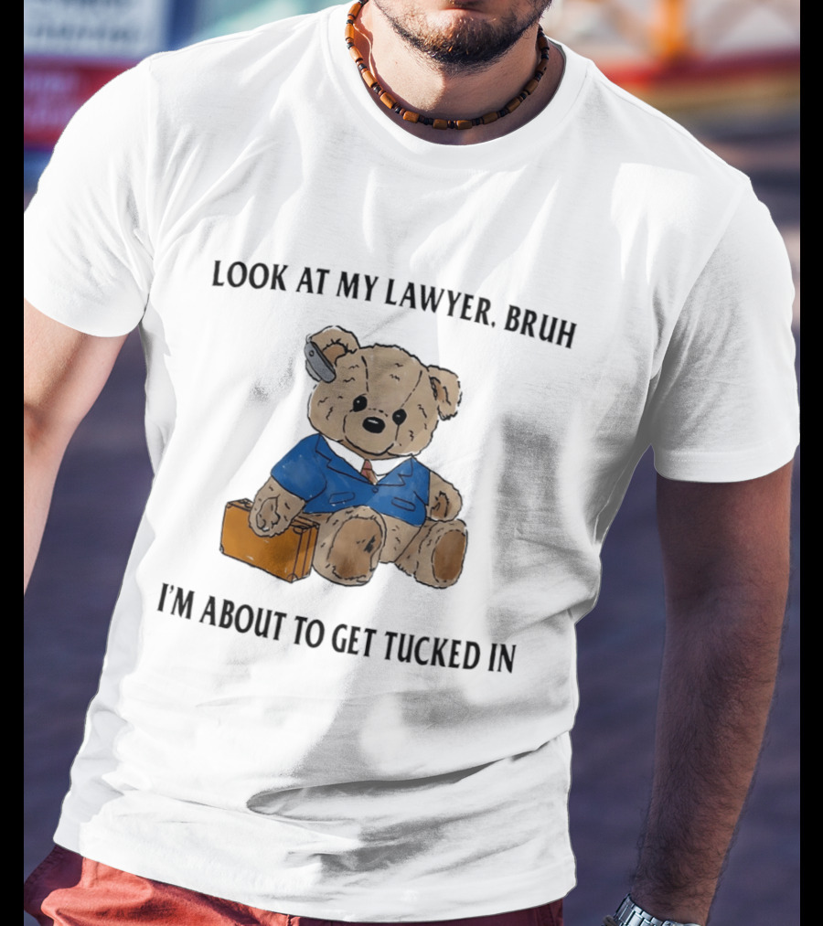 Bear Bracing For Bedtime With Lawyer Vibes T-Shirt
