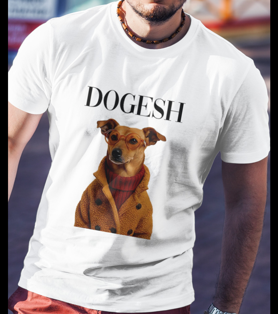 Dogesh Dapper Greyhound In Glasses And Coat T-Shirt