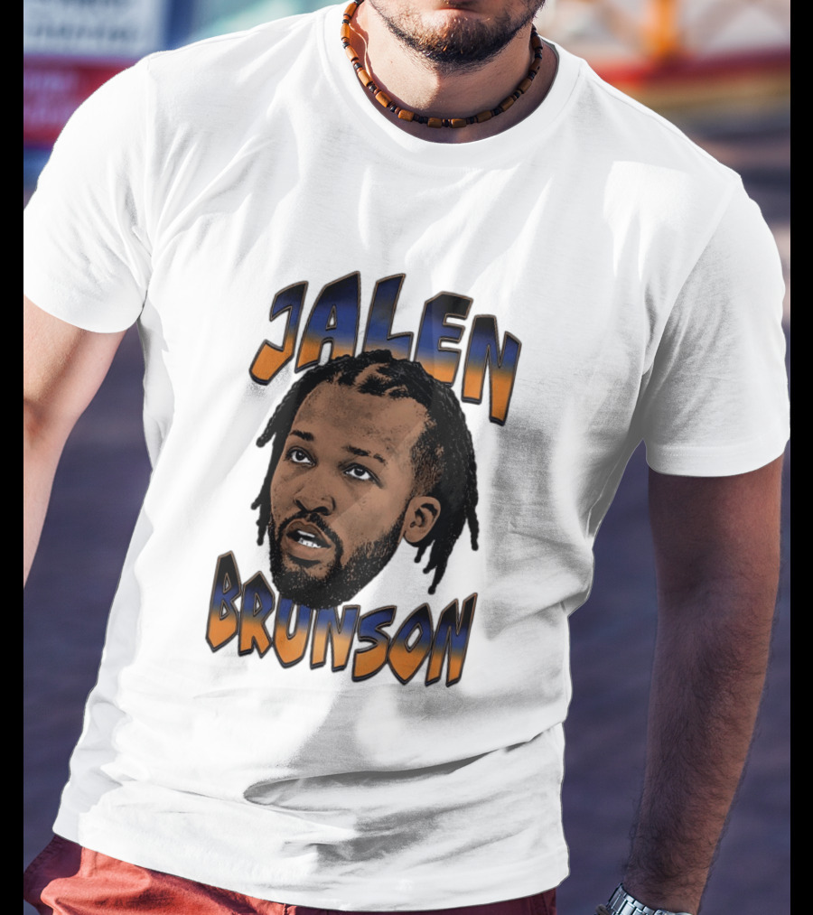 Jalen Brunson New York Knicks Player Big Face T-Shirt