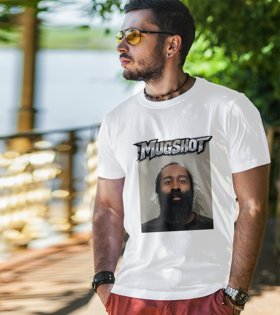 James Harden Shot Graphic Black And White T-Shirt