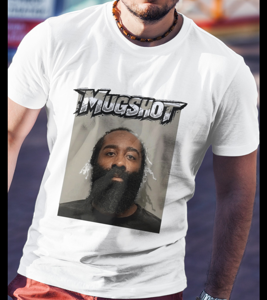 James Harden Shot Graphic Black And White T-Shirt