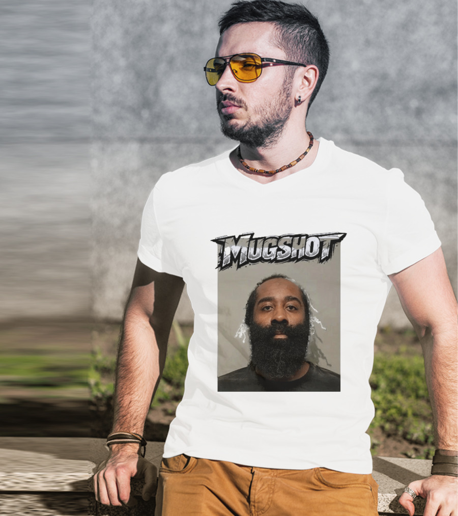 James Harden Shot Graphic Black And White T-Shirt