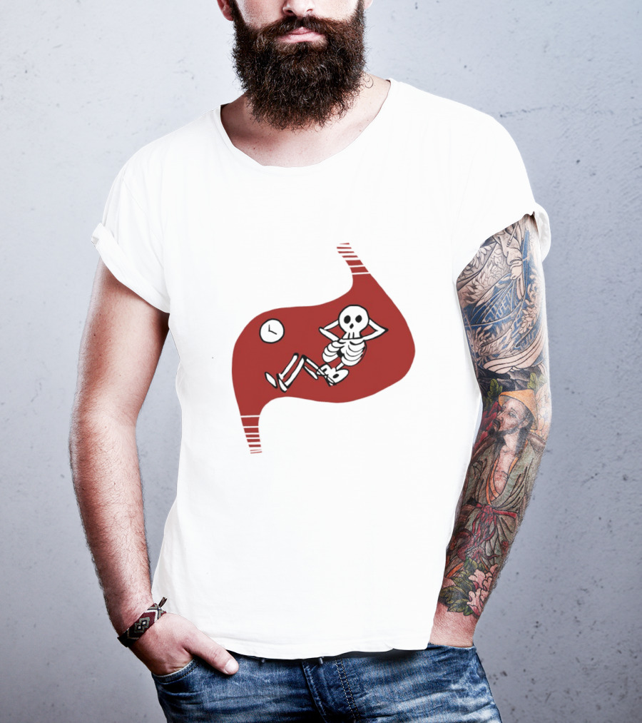 Tummy Time Skeleton With Fitness T-Shirt
