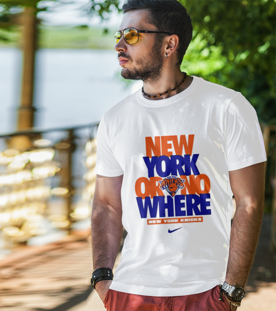 New York Or Nowhere New York Knicks 2026 AJ1 T-Shirt