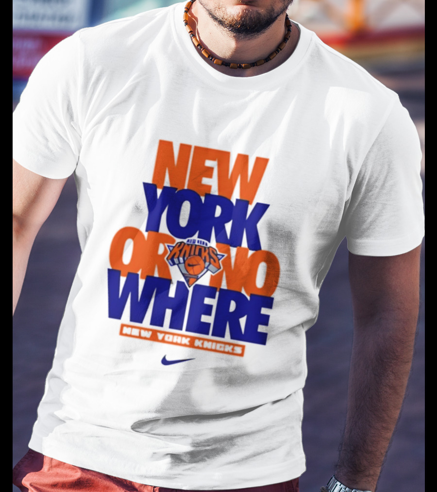 New York Or Nowhere New York Knicks 2026 AJ1 T-Shirt