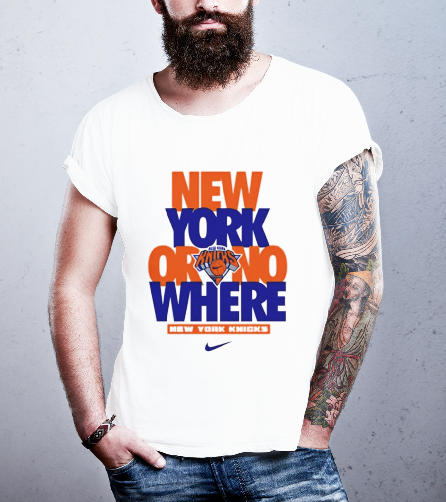 New York Or Nowhere New York Knicks 2026 AJ1 T-Shirt