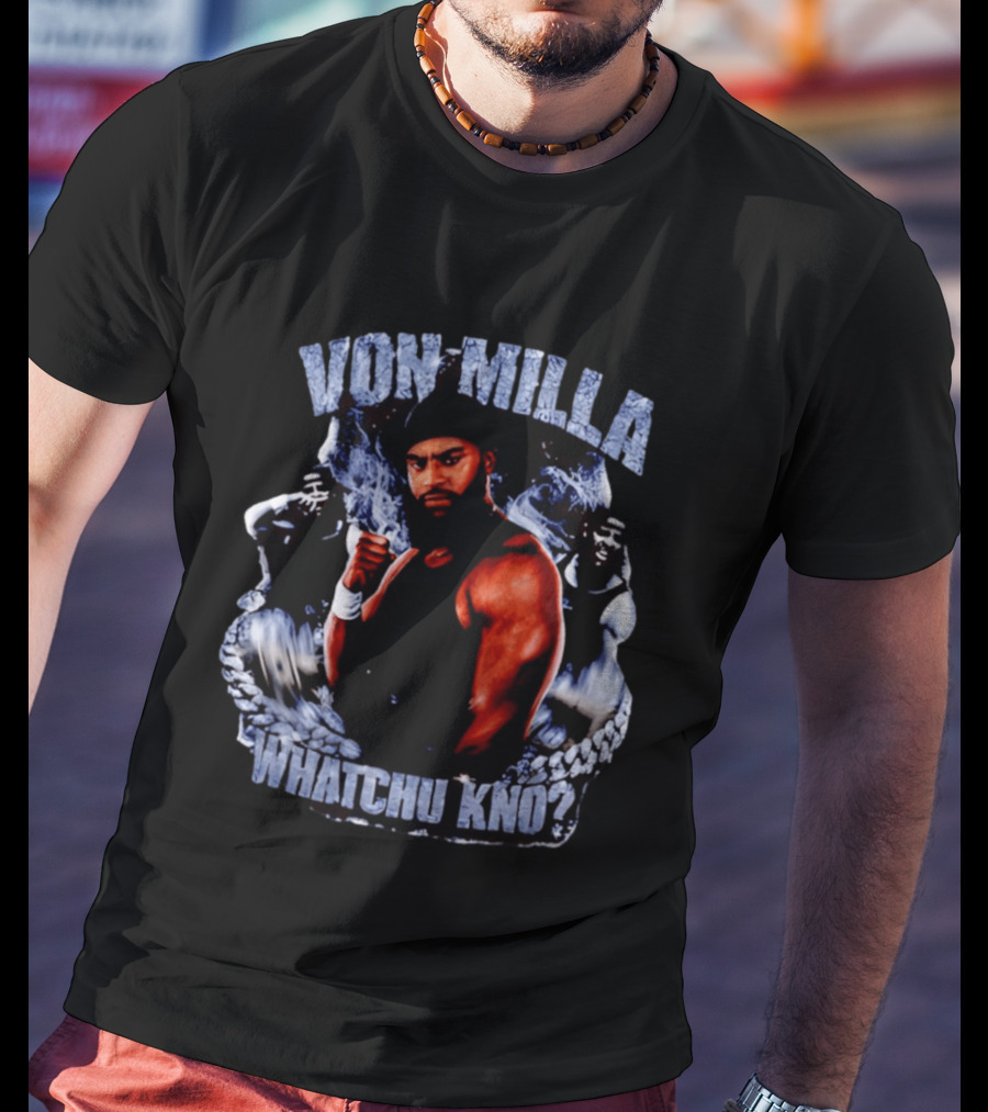 Von Milla Whatchu Kno Fighter Collage T-Shirt