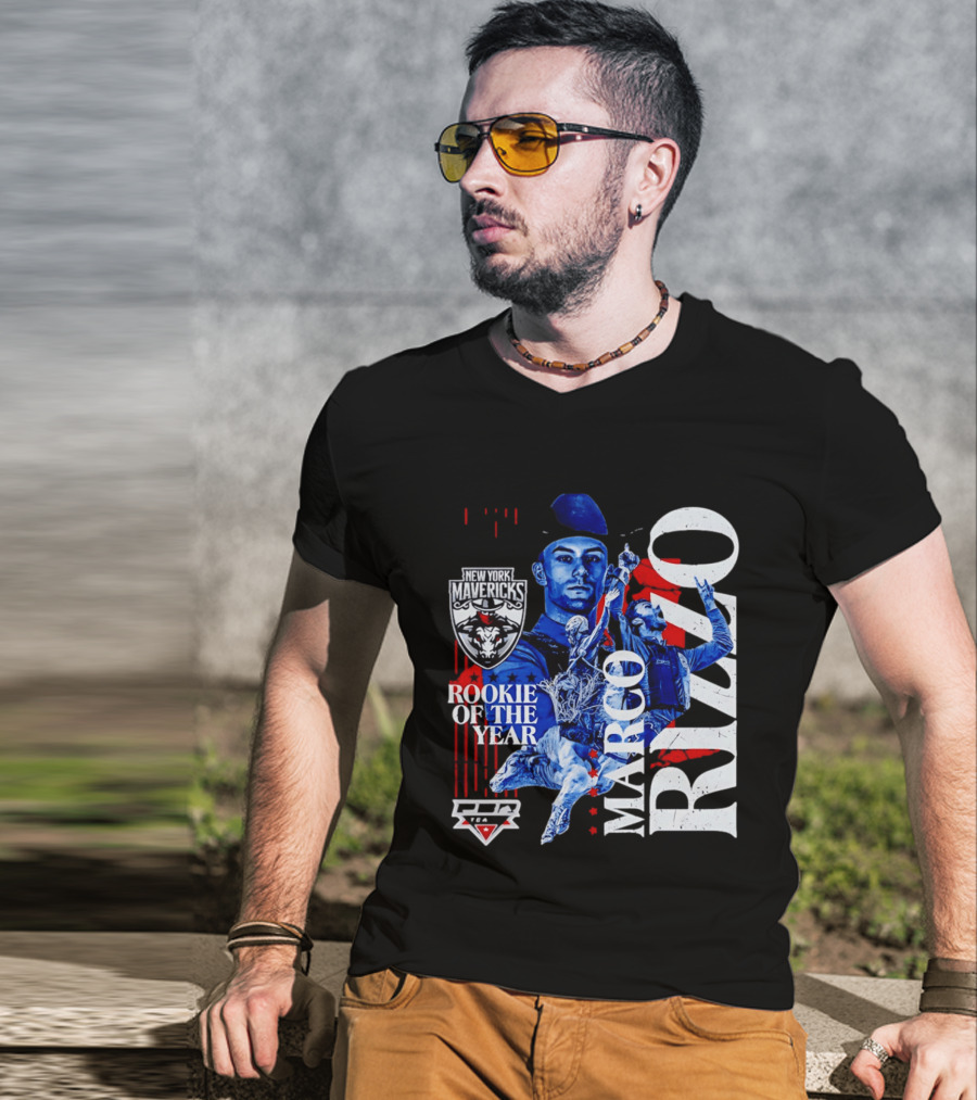 Marco Rizzo New York Mavericks PBR 2026 Rookie Of The Year T-Shirt