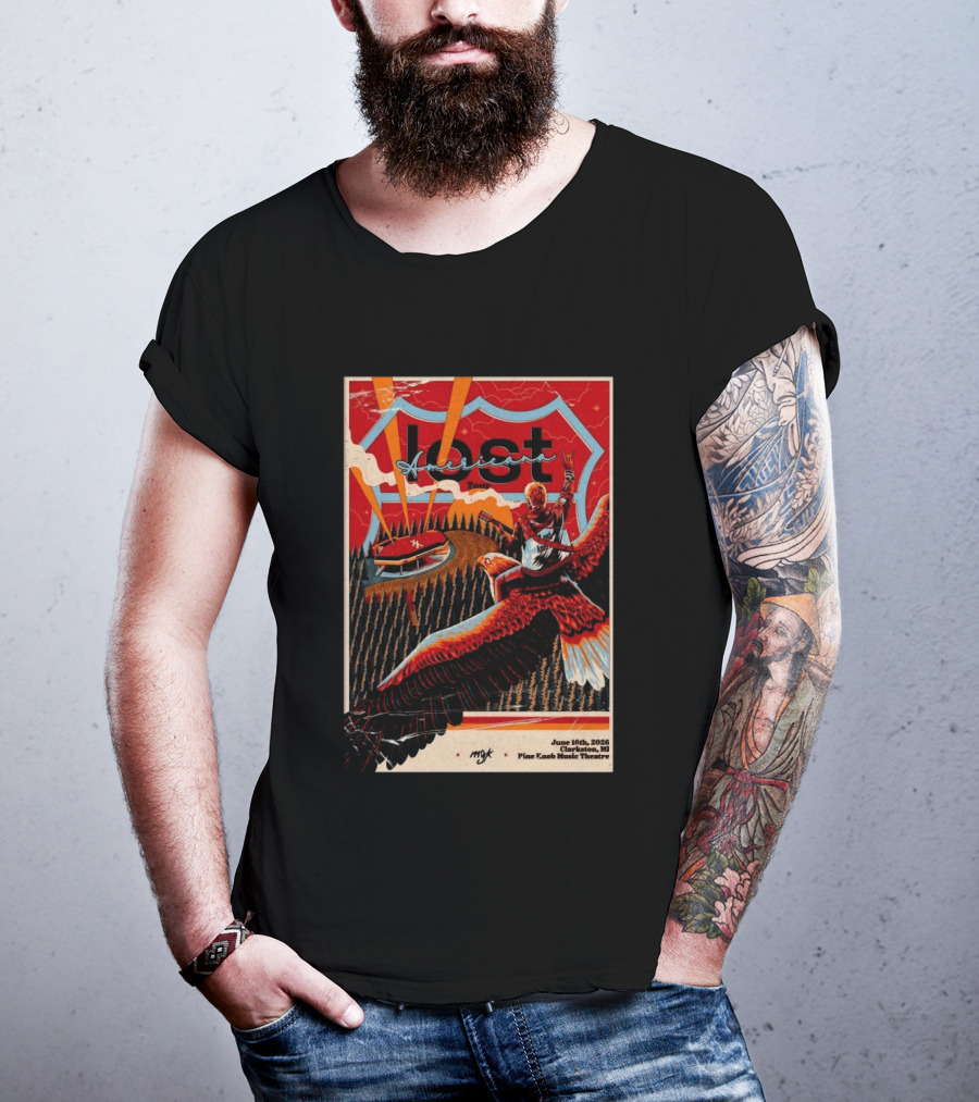MCK Lost Americana Tour June 16 2026 Clarkston MI Pine Knob Music Theatre T-Shirt