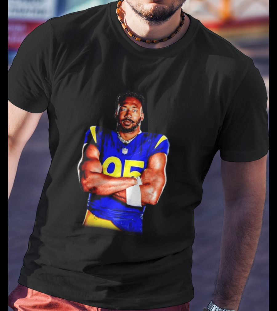 Myles Garrett 95 Los Angeles Rams Football Sports Fan T-Shirt