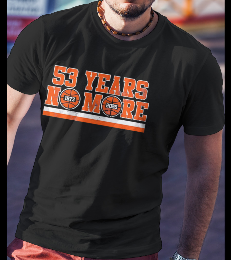 New York Knicks 53 Years No More 1973 2026 Basketball Countdown T-Shirt