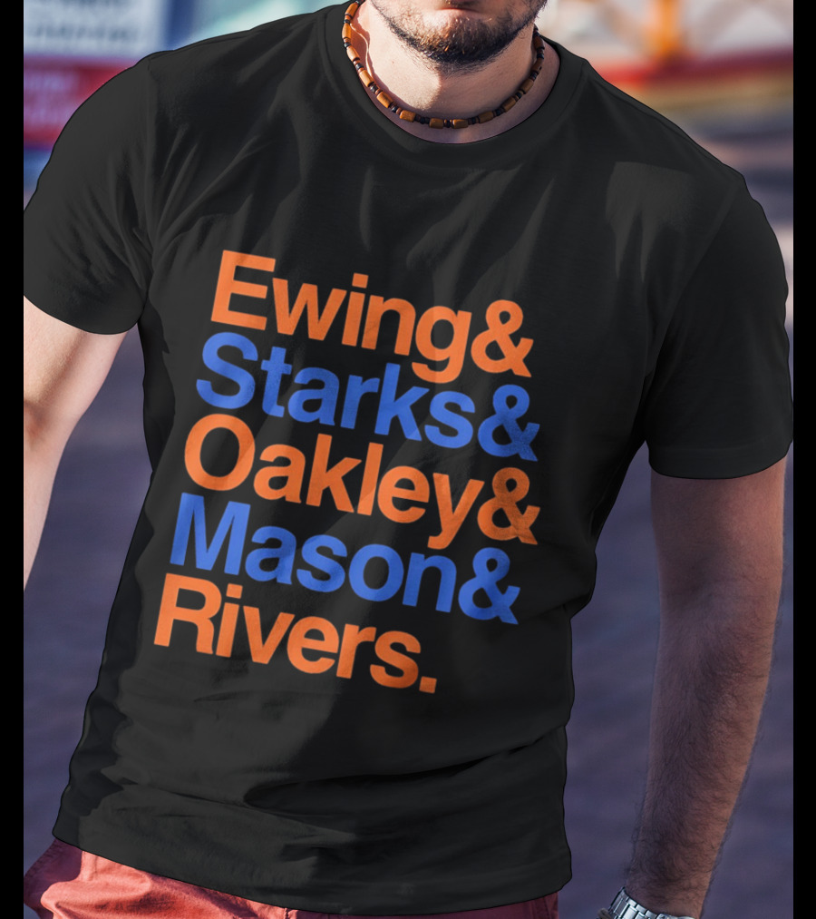 New York Knicks Ewing Starks Oakley Mason Rivers Legends T-Shirt