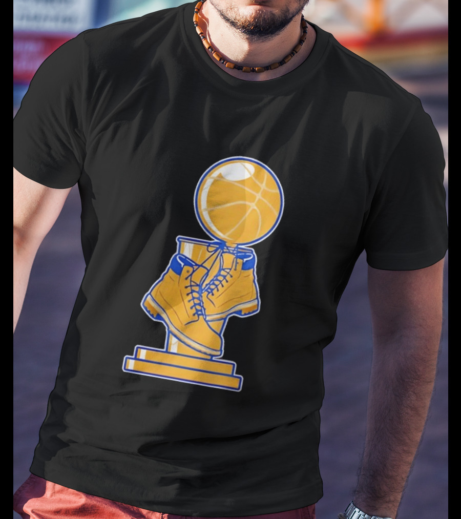 New York Basketball Trophy Golden Boots T-Shirt