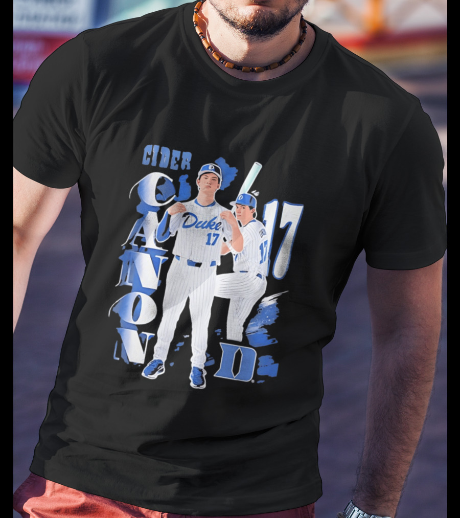 Duke Blue Devils Cider Canon 17 Baseball Team T-Shirt