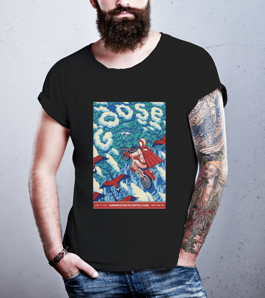 Goose Summerstage Central Park June 21 2026 New York NY T-Shirt