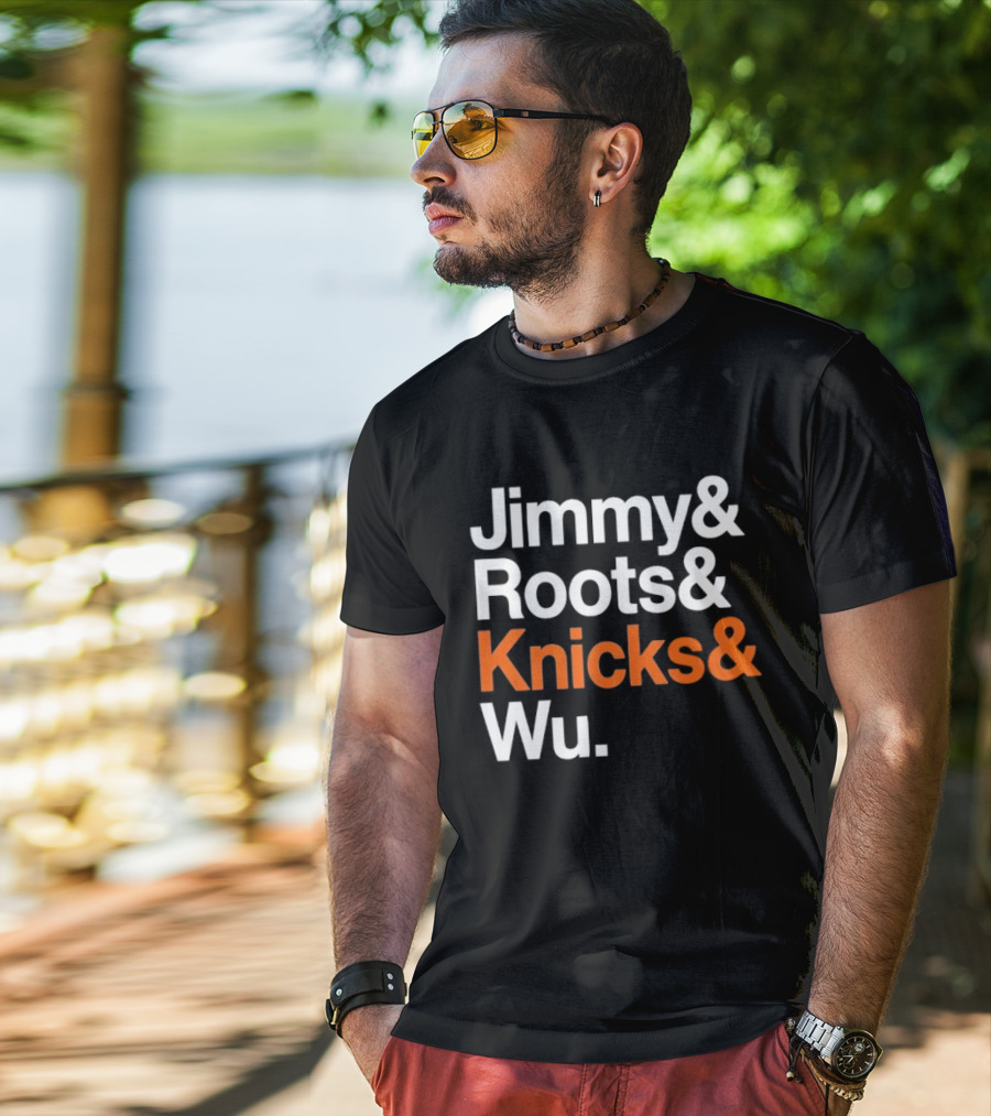 Jimmy And Roots And Knicks And Wu Basketball T-Shirt
