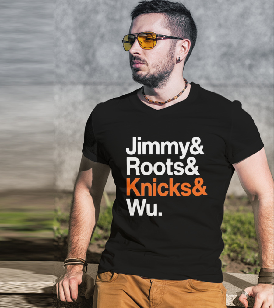 Jimmy And Roots And Knicks And Wu Basketball T-Shirt