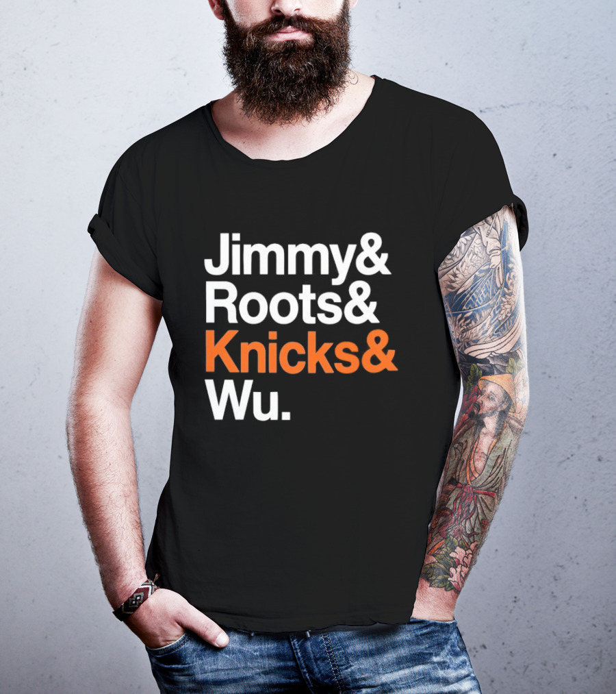 Jimmy And Roots And Knicks And Wu Basketball T-Shirt
