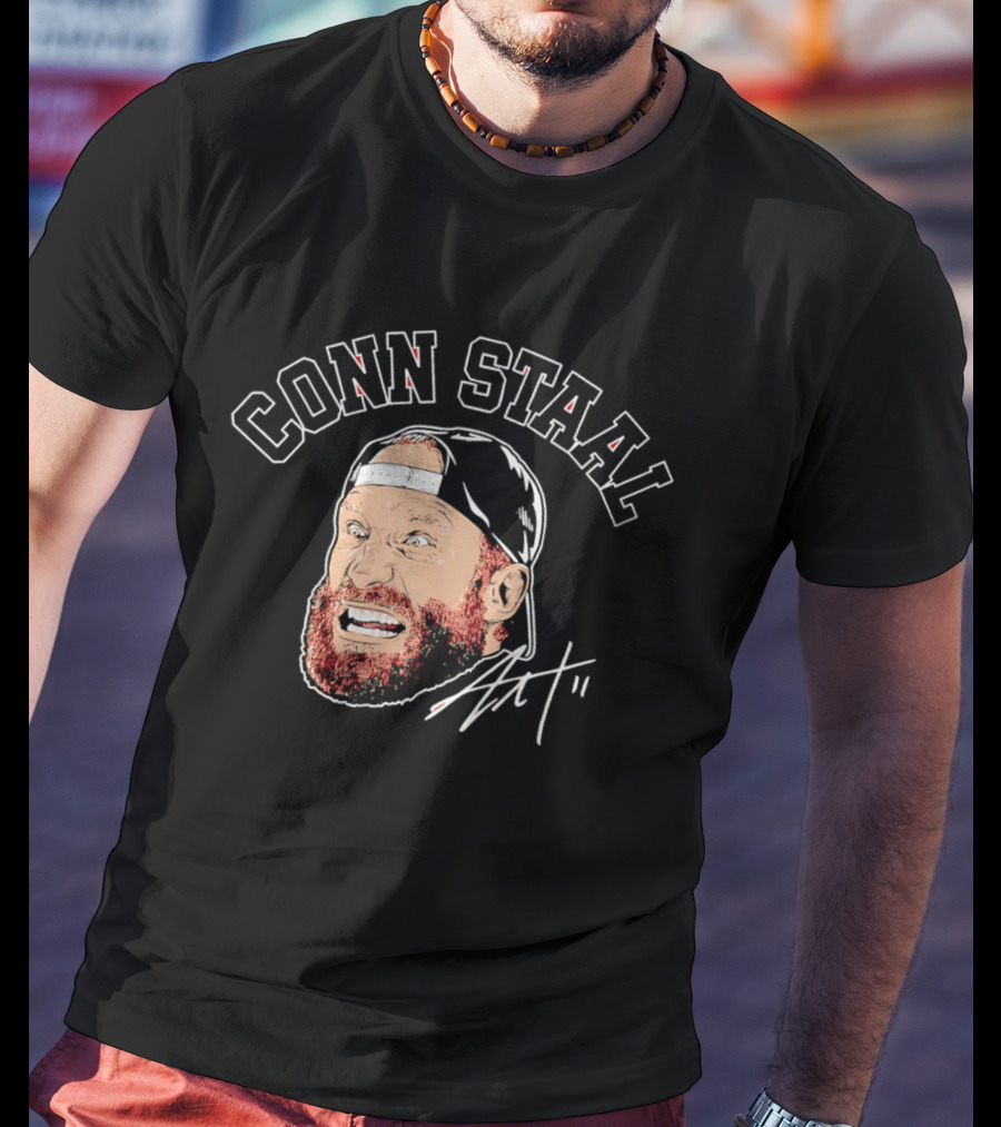 Jordan Staal Carolina Hurricanes Conn Staal Face T-Shirt