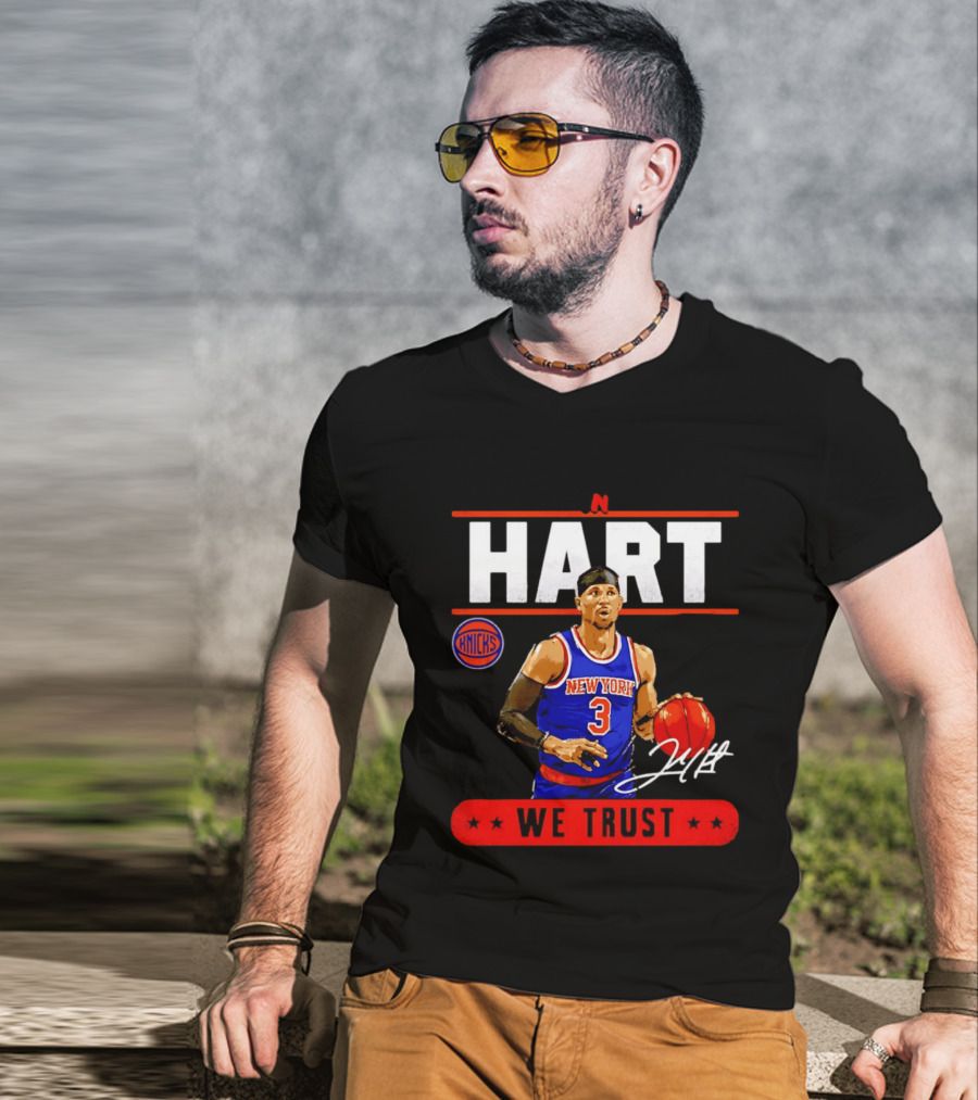 New York Knicks Josh Hart In Hart We Trust Basketball Player T-Shirt