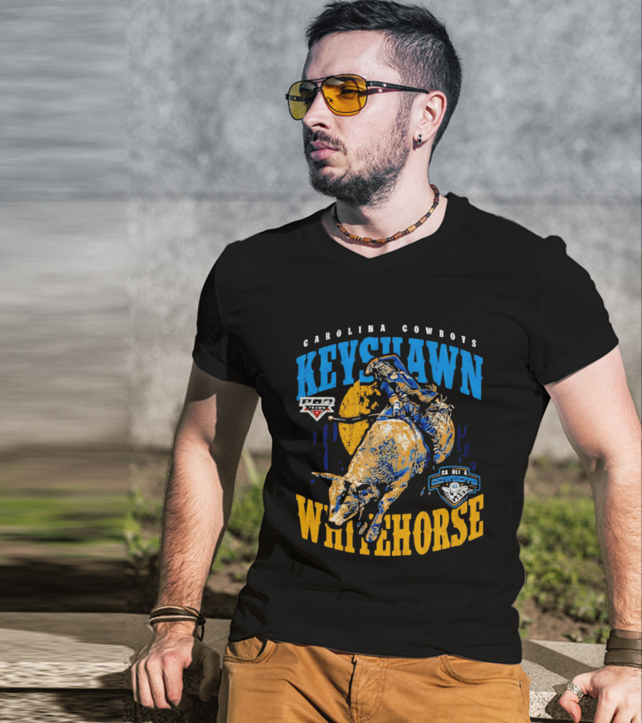 Carolina Cowboys Keyshawn Whitehorse PBR Bull Riding T-Shirt
