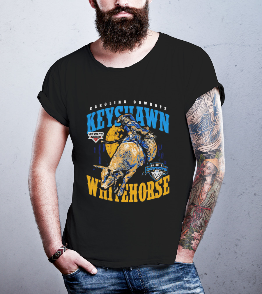 Carolina Cowboys Keyshawn Whitehorse PBR Bull Riding T-Shirt